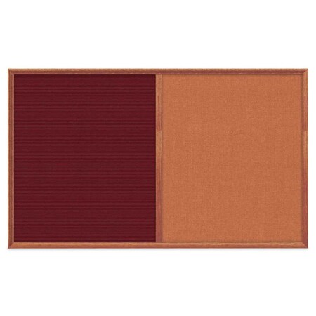 United Visual Products Slim Style Indoor Enclosed Corkboard, 24 UV502SC-SATIN-MEDGRY